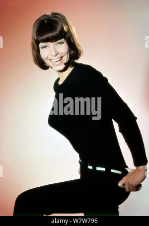 Werbeporträt der deutschen Schauspielerin Uta Levka, Deutschland 1965. Promotional Portrait of German actress Uta Levka, Germany 1965. Stock Photo