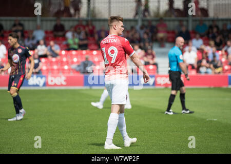 Mark Shelton of Salford City FC vs Stevenage Boro 2019/20. Stock Photo