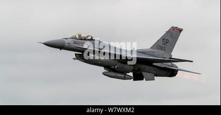 Air Combat Command F-16 Viper Demo Team at the Royal International Air Tattoo 2019 Stock Photo
