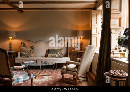 Sofa in country style living room Stock Photo