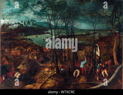 The Gloomy Day (1565) painting by Pieter Bruegel (Brueghel) the Elder ...