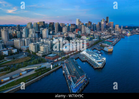 Seattle is the biggest city in the Pacific Northwest Stock Photo
