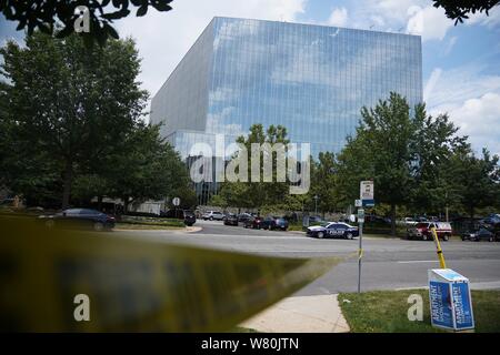 Mclean(U.S. 7th Aug, 2019. USA Today's headquarters is seen in McLean, Virginia, the United States, on Aug. 7, 2019. USA Today's headquarters in McLean, Virginia was evacuated Wednesday following a probably mistaken police alert of a man with a weapon at the building in suburban Washington, DC, the newspaper said. Credit: Liu Jie/Xinhua/Alamy Live News Stock Photo