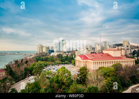 Sochi city. Winter Theater, Theater Square Stock Photo