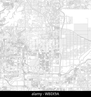 Modern City Map - Scottsdale Arizona city of the USA with neighborhoods ...