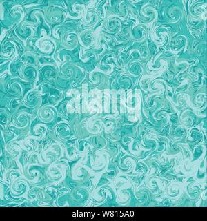 Flowing Paint Vector Background. Terrazzo Teal Textured Organic Cover. Liquid Oil, Watercolor Paint, Marble Texture. Cool Magazine Minimal Cover Page, Stock Vector