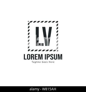 Initial LV logo template with modern frame. Minimalist LV letter logo vector  illustration design Stock Vector Image & Art - Alamy