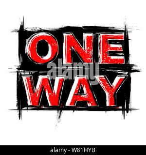 Black and red abstract grunge text isolated on white background Stock Vector