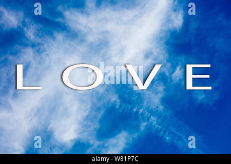 Love text quote design background fine art in high quality prints products Stock Photo