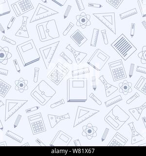 School seamless pattern Stock Vector