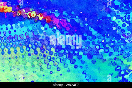 Abstract artwork aesthetic design with messy oil paint strokes, art design pattern in contemporary colorful style, fashion wall decor template print, Stock Photo