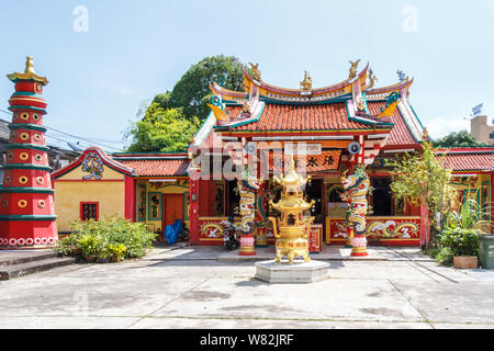 Phuket, Thailand - November 2nd 2016: The Hock Guan Kong temple. This is one of several Chinese temples in the town. Stock Photo