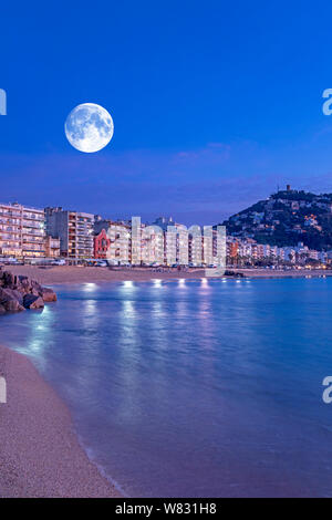 BAHAI BEACH BLANES COSTA BRAVA GERONA CATALONIA SPAIN (SOME TOPLESS