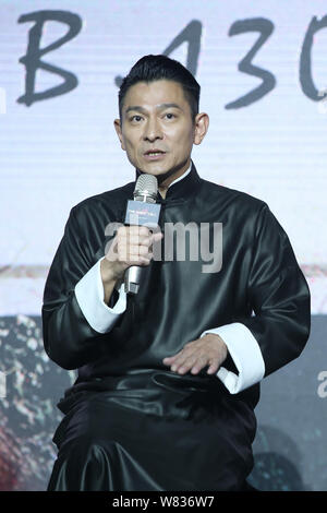 --FILE--Hong Kong singer and actor Andy Lau attends a premiere for his movie 'The Great Wall' in Beijing, China, 6 December 2016.   Andy Lau, one of C Stock Photo