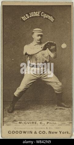 Deacon McGuire, Philadelphia Quakers, baseball card portrait Stock Photo