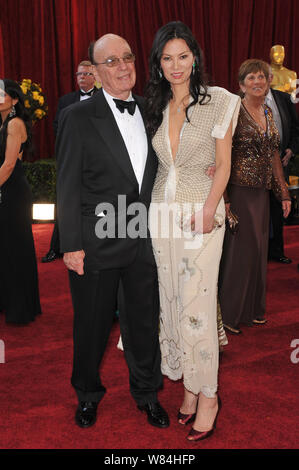 LOS ANGELES, CA. March 07, 2010: Rupert Murdoch & Wendi Deng at the 82nd Annual Academy Awards at the Kodak Theatre, Hollywood. © 2010 Paul Smith / Featureflash Stock Photo
