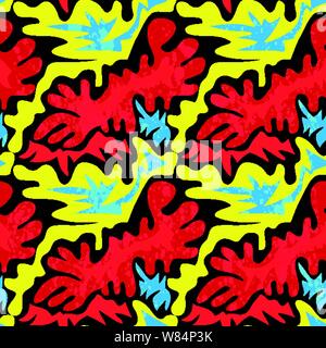 graffiti colored seamless texture vector illustration Stock Vector