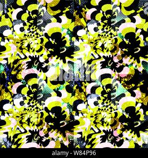 Graffiti abstract seamless pattern grunge effect vector illustration Stock Vector