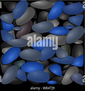 Background from multi colored stones. Vector image Stock Vector