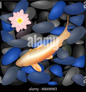 Background from multi colored stones. Vector image Stock Vector