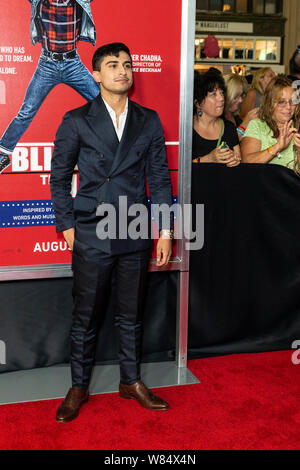 Asbury Park, NJ - August 7, 2019: Aaron Phagura attends premiere of 'Blinded by the Light' at Paramount Theatre Stock Photo