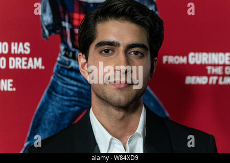 Asbury Park, NJ - August 7, 2019: Viveik Kalra attends premiere of 'Blinded by the Light' at Paramount Theatre Stock Photo