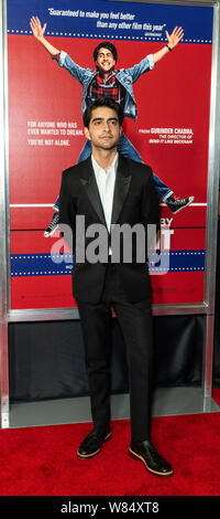 Asbury Park, NJ - August 7, 2019: Viveik Kalra attends premiere of 'Blinded by the Light' at Paramount Theatre Stock Photo