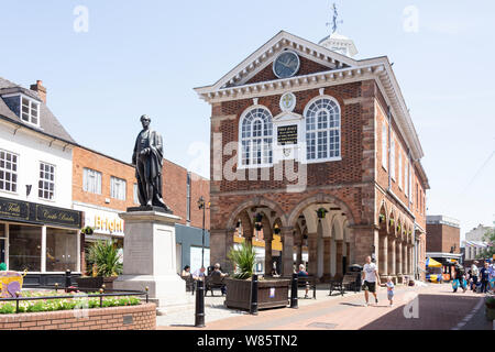 Market Square from Tamworth Town Hall, Tamworth, Staffordshire, England ...