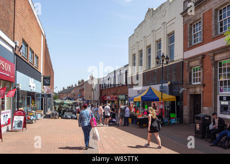 Pedestrianised George Street, Tamworth, Staffordshire, England, United Kingdom Stock Photo