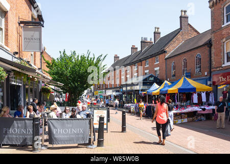 Pedestrianised George Street, Tamworth, Staffordshire, England, United Kingdom Stock Photo