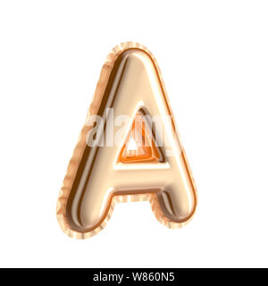 Golden color right tilt balloon letter Z isolated on white background ...
