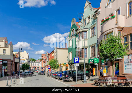 Bytow, pomeranian province, Poland, ger.: Butow. Wojska Polskiego street.