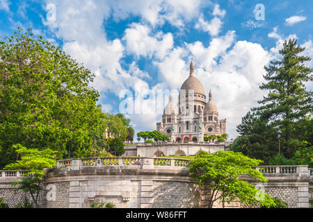 The Basilica of the Sacred Heart of Paris, france Stock Photo
