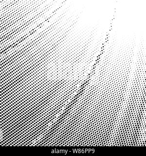 Halftone Pattern. Set of Dots. Distress Linear Design. Fade Monochrome Points. Pop Art Backdrop. Stock Vector