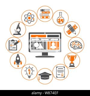 Online Education Concept Stock Vector