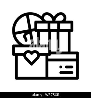 Wedding Presents For Married Couple Vector Icon Stock Vector