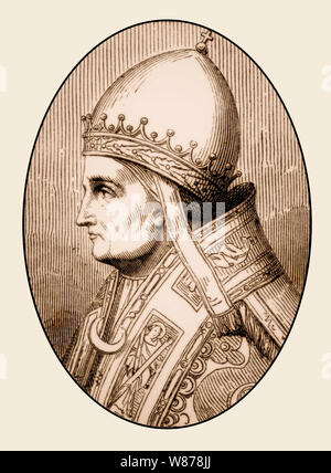 Pope Boniface IV, Pope 608 to 615 Stock Photo