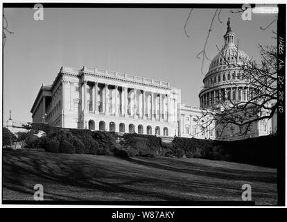 10. DETAIL, WEST FRONT, NORTHERN SECTION; 10. DETAIL, WEST FRONT, NORTHERN SECTION - U.S. Capitol, Intersection of North, South, & East Capitol Streets & Capitol Mall, Washington, District of Columbia, DC Stock Photo