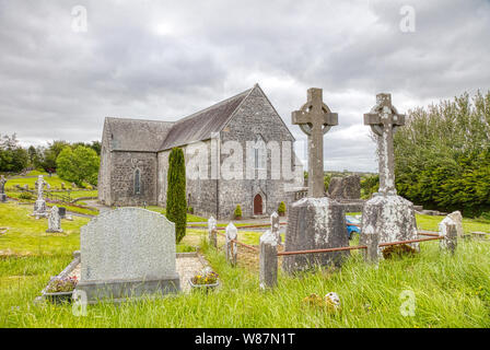 Ballintubber Abbey in the village of Ballintubber in County Mayo Ireland Stock Photo