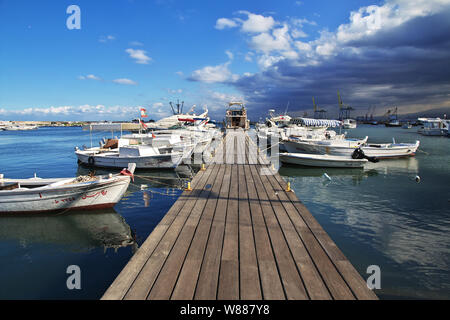 Tripoli, Lebanon - 02 Jan 2018. The marina in Tripoli, Lebanon Stock Photo