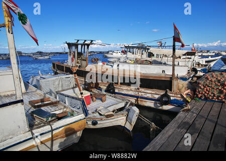 Tripoli, Lebanon - 02 Jan 2018. The marina in Tripoli, Lebanon Stock Photo