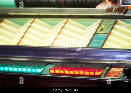 Jukebox Vintage Retro Seeburg Music Record Player Collection Exhibition Stock Photo