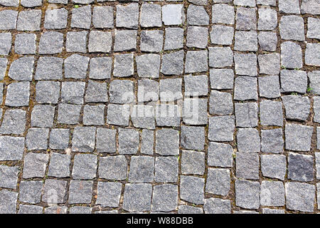 Modern small pedestrian paving stone Stock Photo