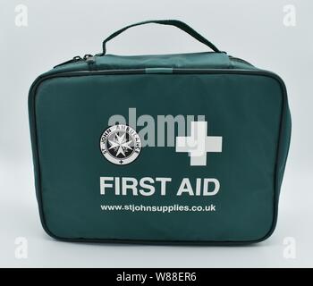 St John Ambulance First Aid Kit - shown closed Stock Photo