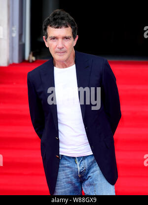 Antonio Banderas attending the Pain and Glory Premiere at Somerset House, London. Stock Photo