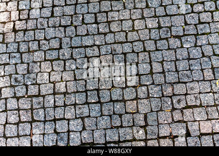 Modern small pedestrian paving stone Stock Photo