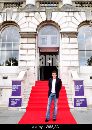 Antonio Banderas attending the Pain and Glory Premiere at Somerset House, London. Stock Photo