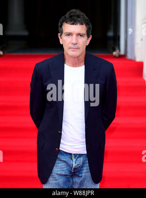 Antonio Banderas attending the Pain and Glory Premiere at Somerset House, London. Stock Photo