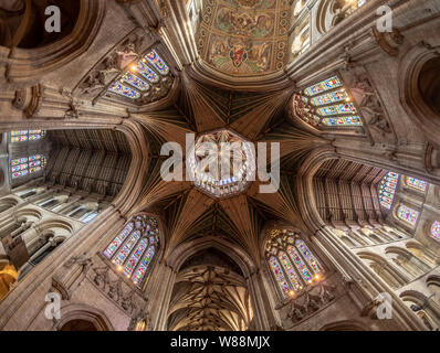 Interior view of the Octagon Tower in Ely Cathedral, Cambridgeshire Stock Photo