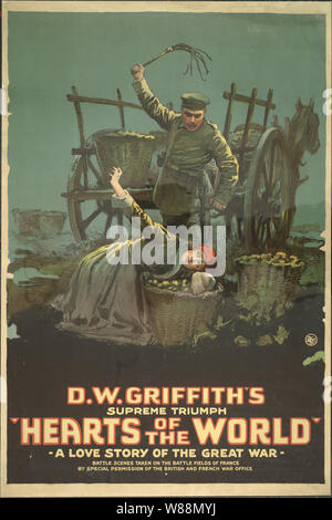 Hearts of the world A love story of the great war. Stock Photo